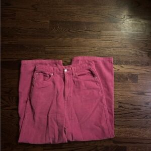 High rise Urban outfitters pink corduroys